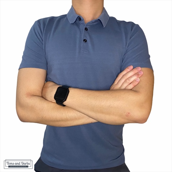 Frank and Oak Men’s Blue Button Down Polo - Picture 1 of 8
